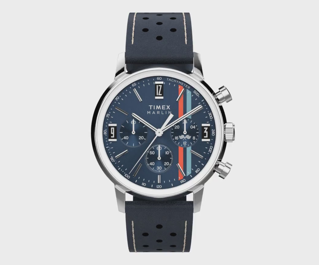 TIMEX Marlin Blue Round Dial Analog Men's Watch - TW2W99000IK